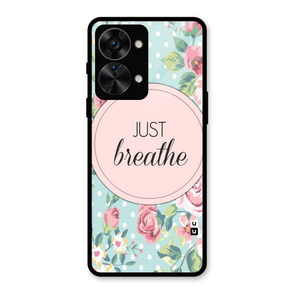 Floral Bloom Glass Back Case for OnePlus Nord 2T