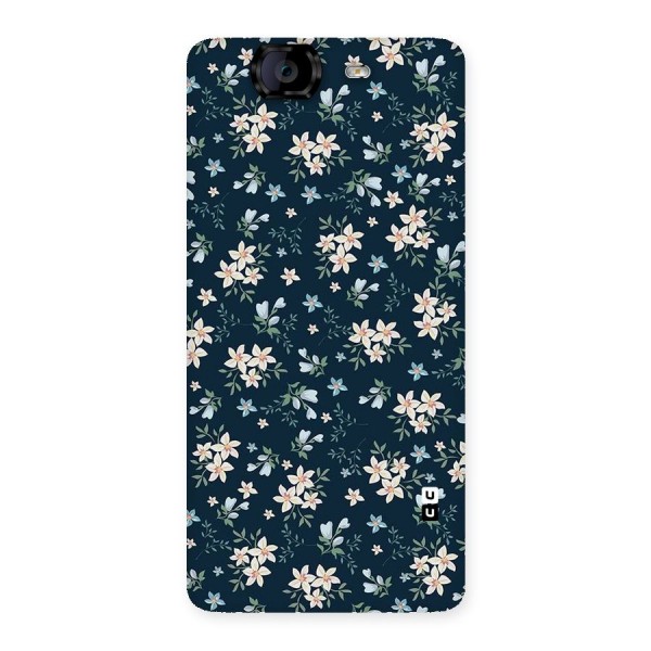 Floral Blue Bloom Back Case for Canvas Knight A350