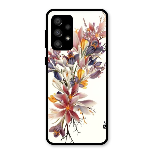 Floral Bouquet Glass Back Case for Galaxy A32