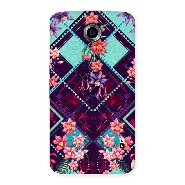 Floral Diamonds Back Case for Nexsus 6