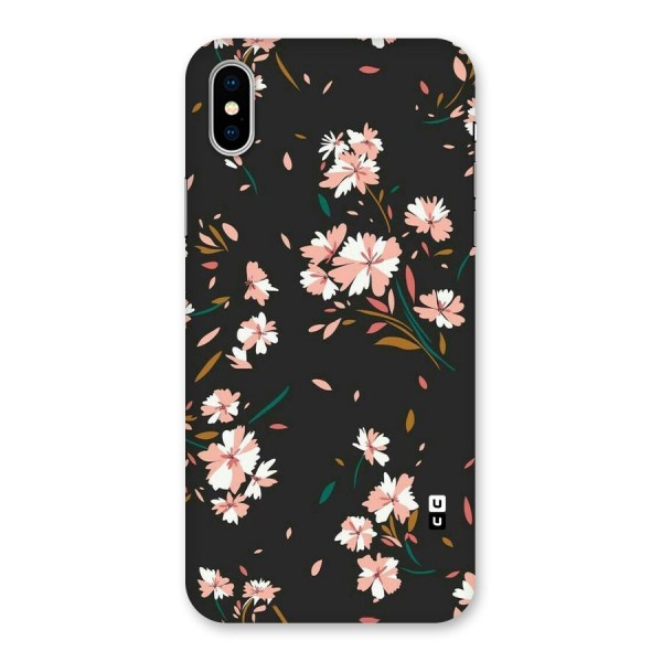 Floral Petals Peach Back Case for iPhone XS
