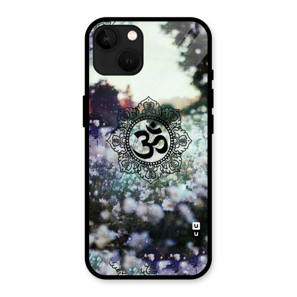 Floral Pray Glass Back Case for iPhone 13