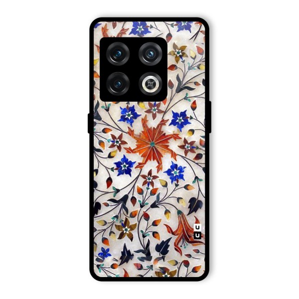 Floral Vintage Bloom Glass Back Case for OnePlus 10 Pro 5G