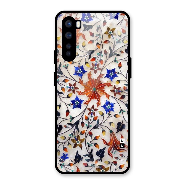 Floral Vintage Bloom Glass Back Case for OnePlus Nord