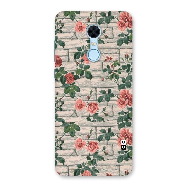 Floral Wall Design Back Case for Redmi Note 5