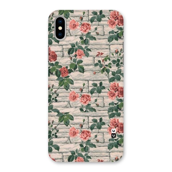 Floral Wall Design Back Case for iPhone X