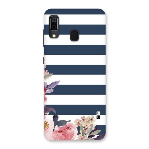 Floral Water Art Back Case for Galaxy A20