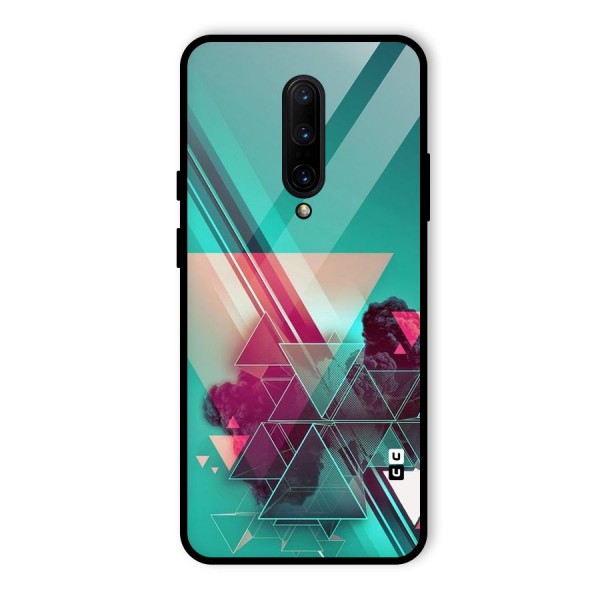 Floroscent Abstract Glass Back Case for OnePlus 7 Pro