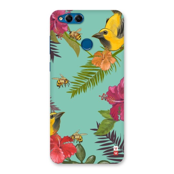 Flower Bird and Bee Back Case for Honor 7X