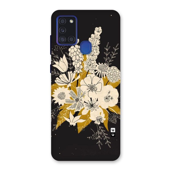 Flower Drawing Back Case for Galaxy A21s