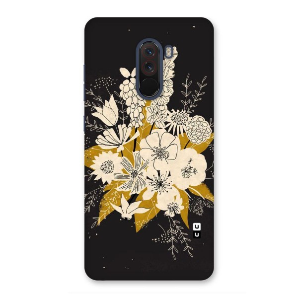 Flower Drawing Back Case for Poco F1