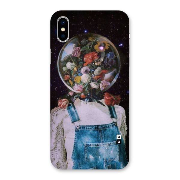Flower Face Back Case for iPhone X