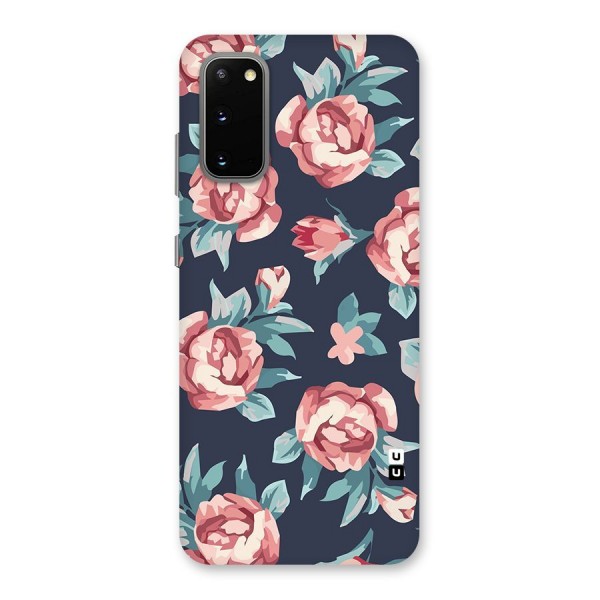 Flowers Painting Back Case for Galaxy S20
