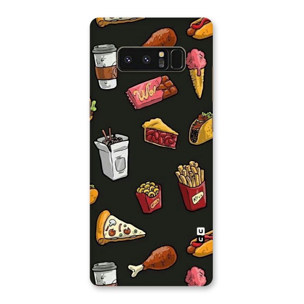 Foodie Pattern Back Case for Galaxy Note 8
