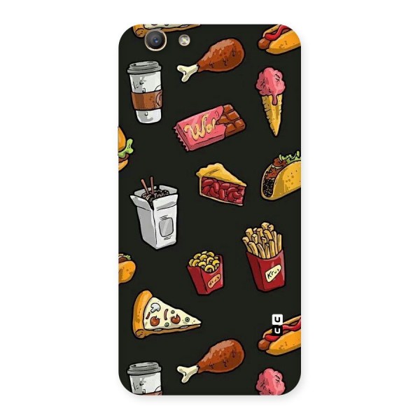 Foodie Pattern Back Case for Oppo F1s