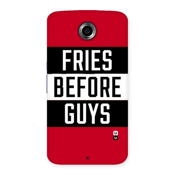 Fries Love Stripes Back Case for Nexsus 6