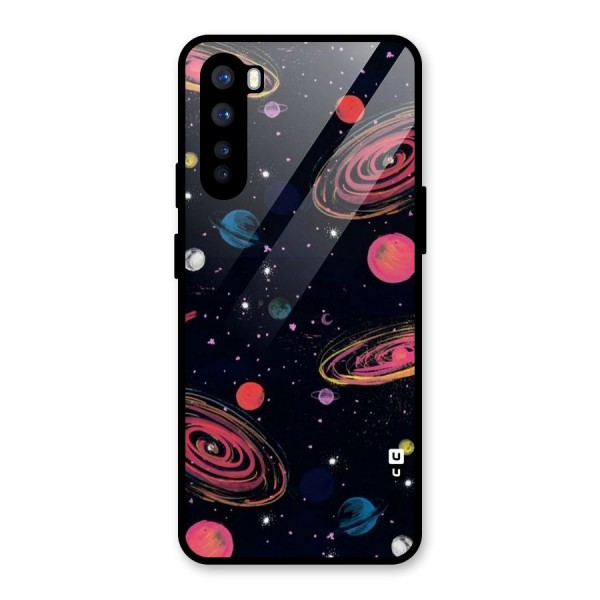 Galaxy Beauty Glass Back Case for OnePlus Nord