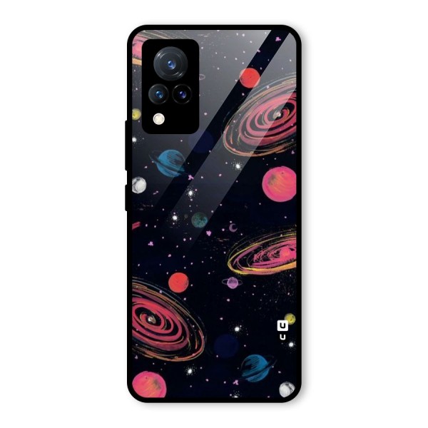 Galaxy Beauty Glass Back Case for Vivo V21 5G