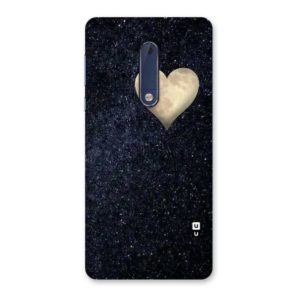 Galaxy Space Heart Back Case for Nokia 5