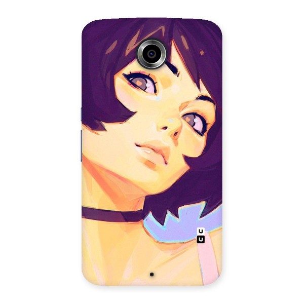 Girl Face Art Back Case for Nexsus 6