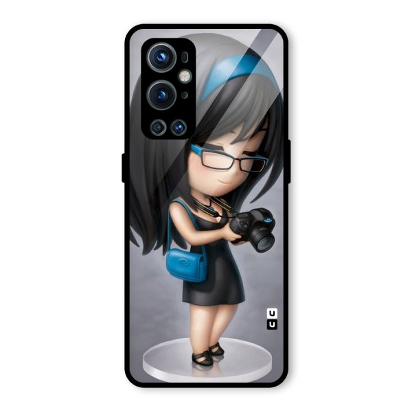 Girl With Camera Glass Back Case for OnePlus 9 Pro