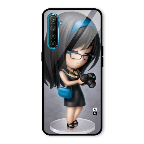 Girl With Camera Glass Back Case for Realme X2