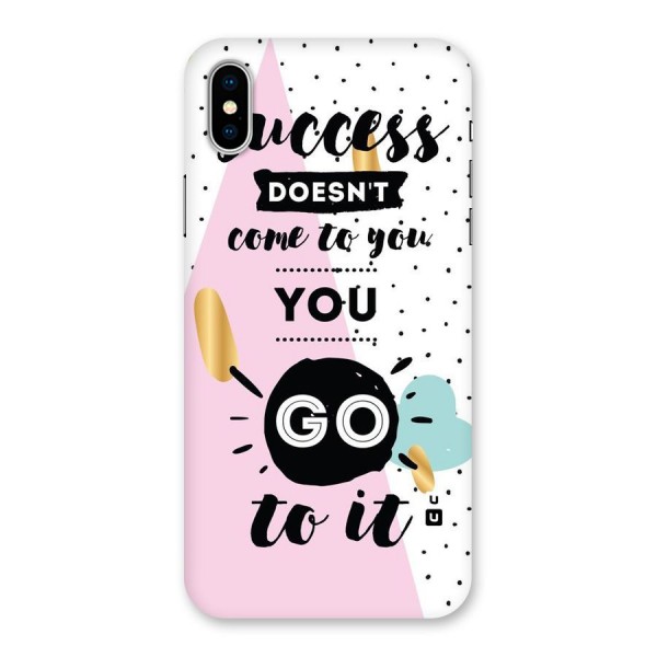Go To Success Back Case for iPhone X