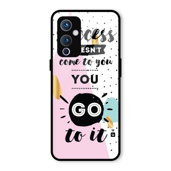Go To Success Glass Back Case for OnePlus 9