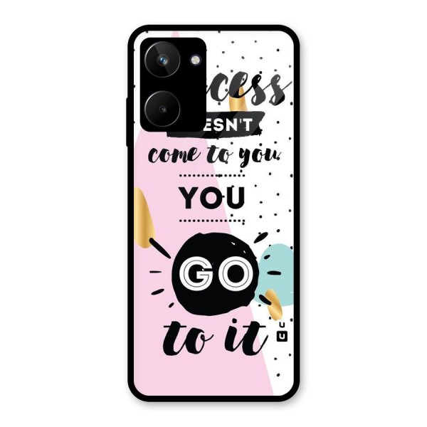 Go To Success Glass Back Case for Realme 10