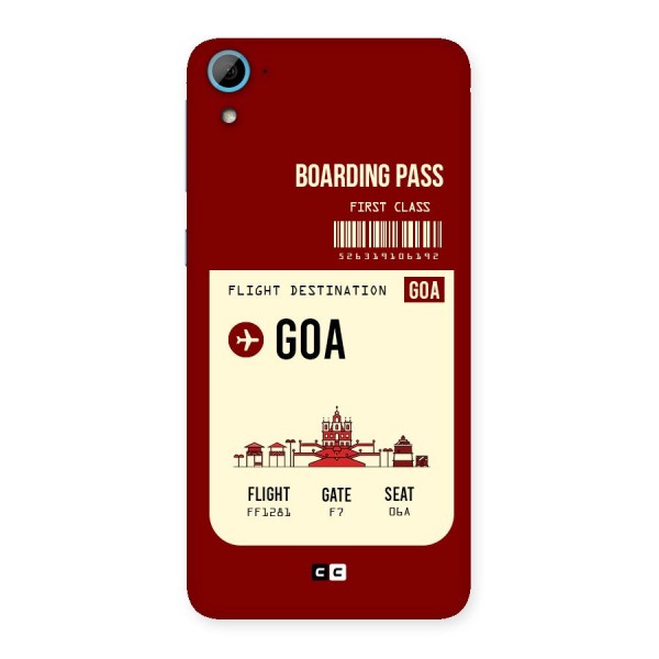 Goa Boarding Pass Back Case for HTC Desire 826