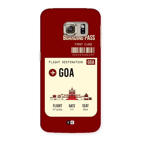 Goa Boarding Pass Back Case for Samsung Galaxy S6 Edge Plus