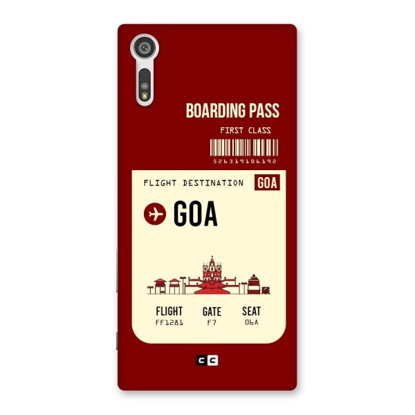 Goa Boarding Pass Back Case for Xperia XZ