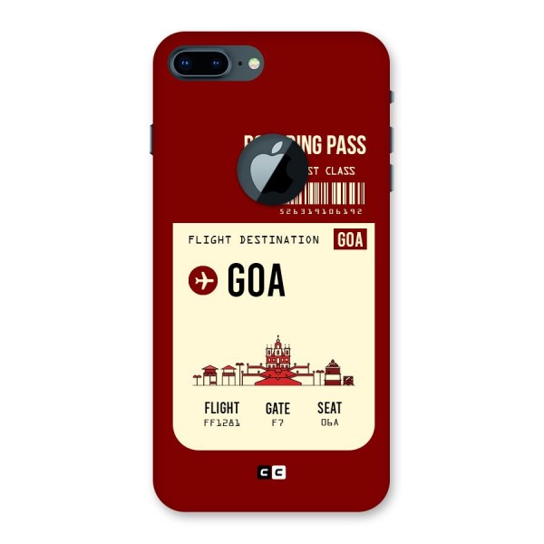 Goa Boarding Pass Back Case for iPhone 7 Plus Logo Cut