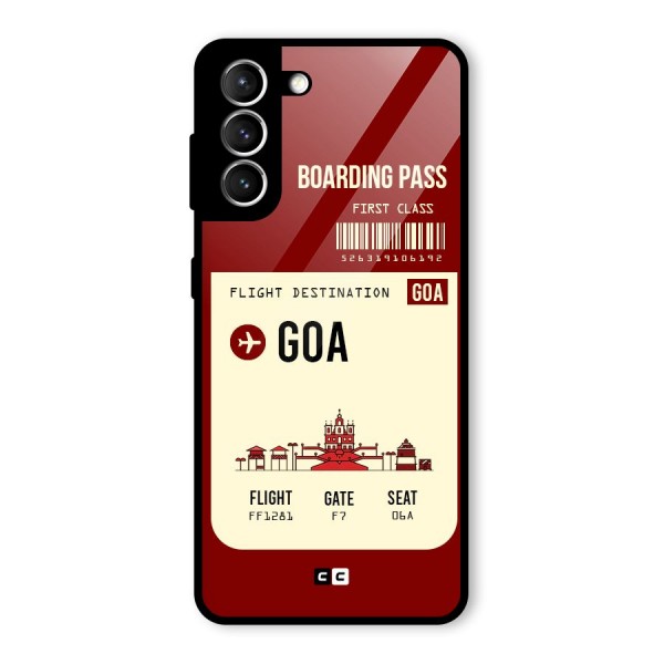 Goa Boarding Pass Glass Back Case for Galaxy S21 5G