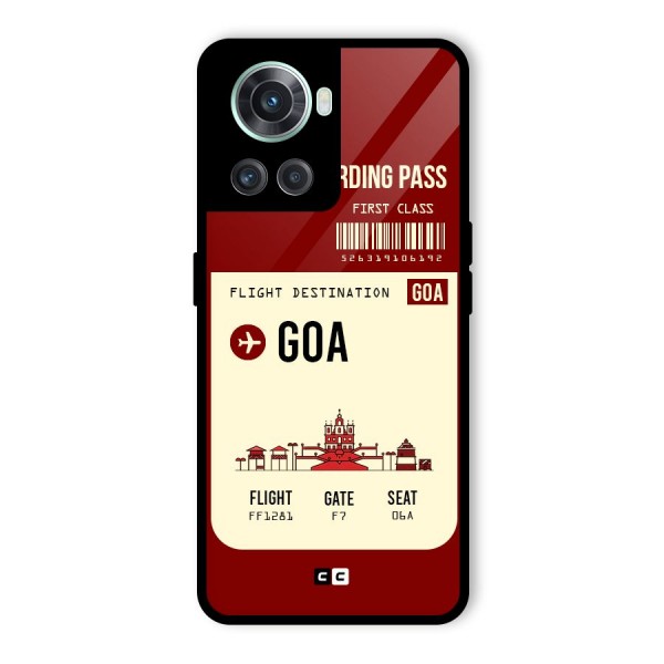 Goa Boarding Pass Glass Back Case for OnePlus 10R