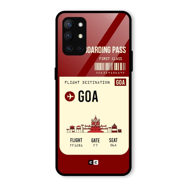 Goa Boarding Pass Glass Back Case for OnePlus 9R