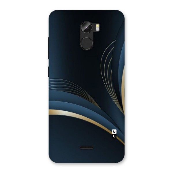 Gold Blue Beauty Back Case for Gionee X1