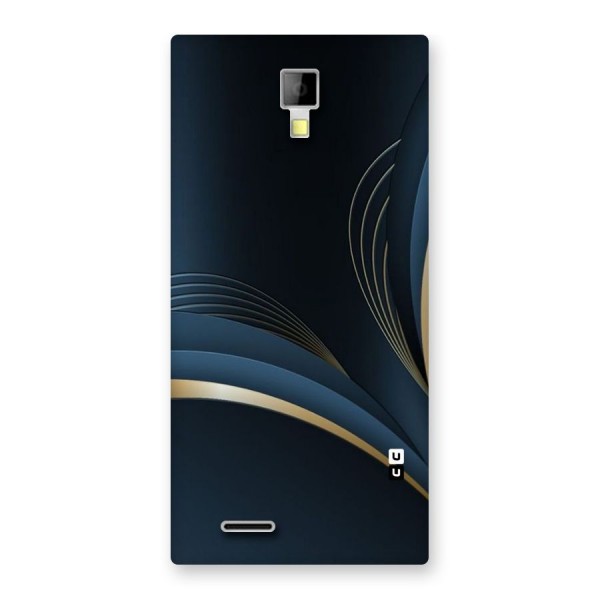 Gold Blue Beauty Back Case for Micromax Canvas Xpress A99