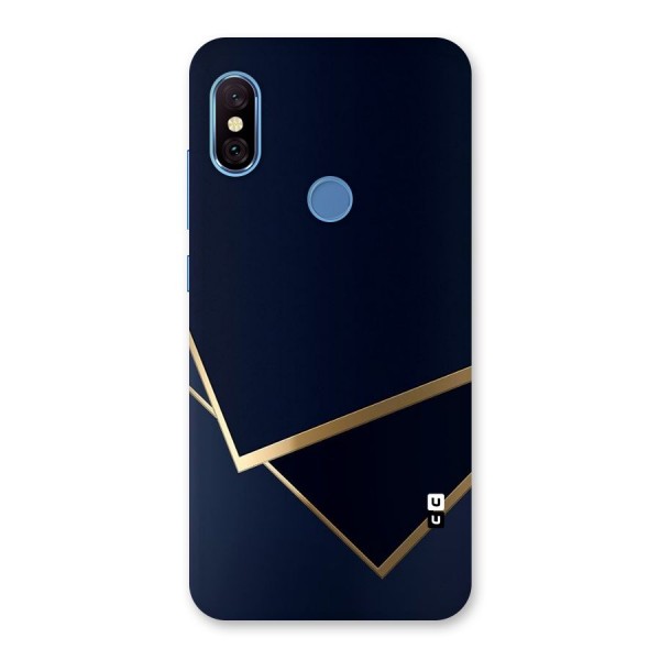 Gold Corners Back Case for Redmi Note 6 Pro