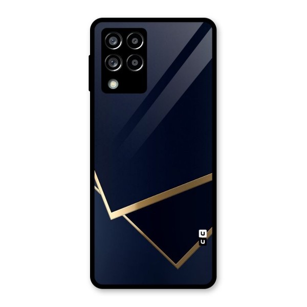 Gold Corners Glass Back Case for Galaxy M53 5G