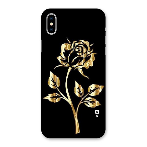 Gold Rose Back Case for iPhone X