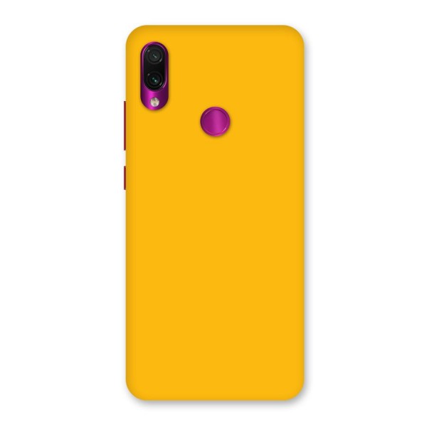 Gold Yellow Back Case for Redmi Note 7 Pro