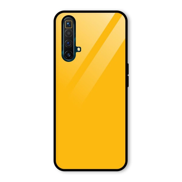 Gold Yellow Glass Back Case for Realme X3