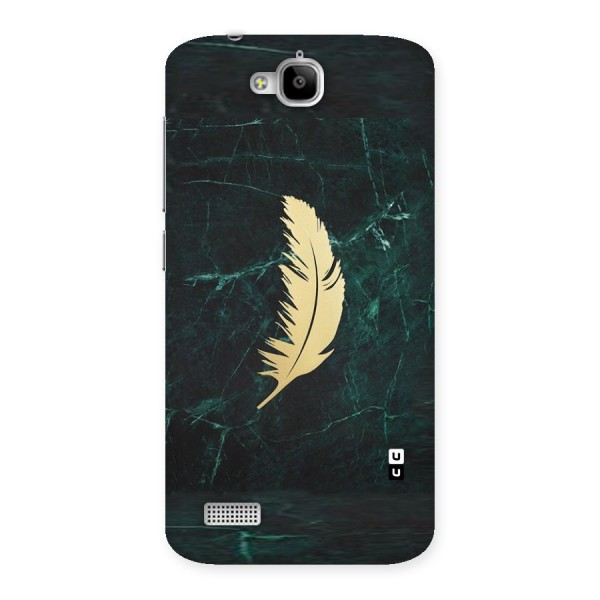Golden Feather Back Case for Honor Holly