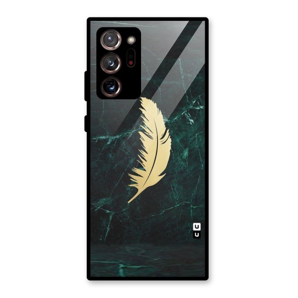 Golden Feather Glass Back Case for Galaxy Note 20 Ultra