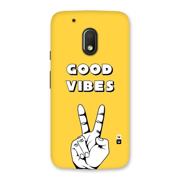 Good Vibes Victory Back Case for Moto G4 Play
