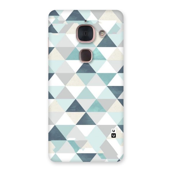 Green And Grey Pattern Back Case for Le Max 2