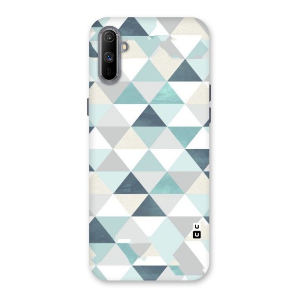Green And Grey Pattern Back Case for Realme C3