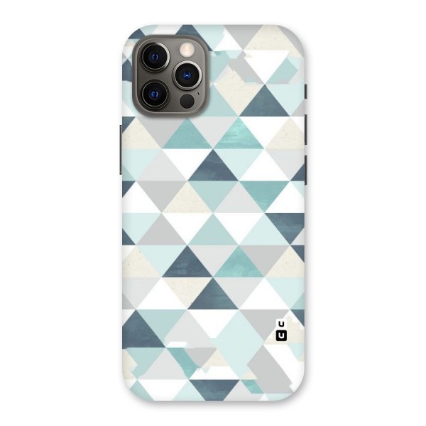 Green And Grey Pattern Back Case for iPhone 12 Pro