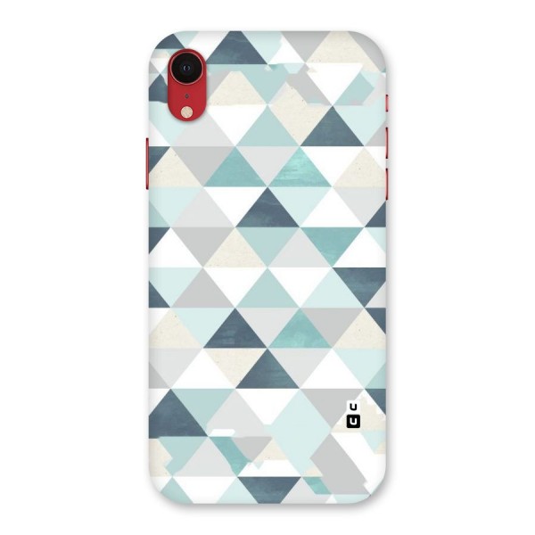 Green And Grey Pattern Back Case for iPhone XR